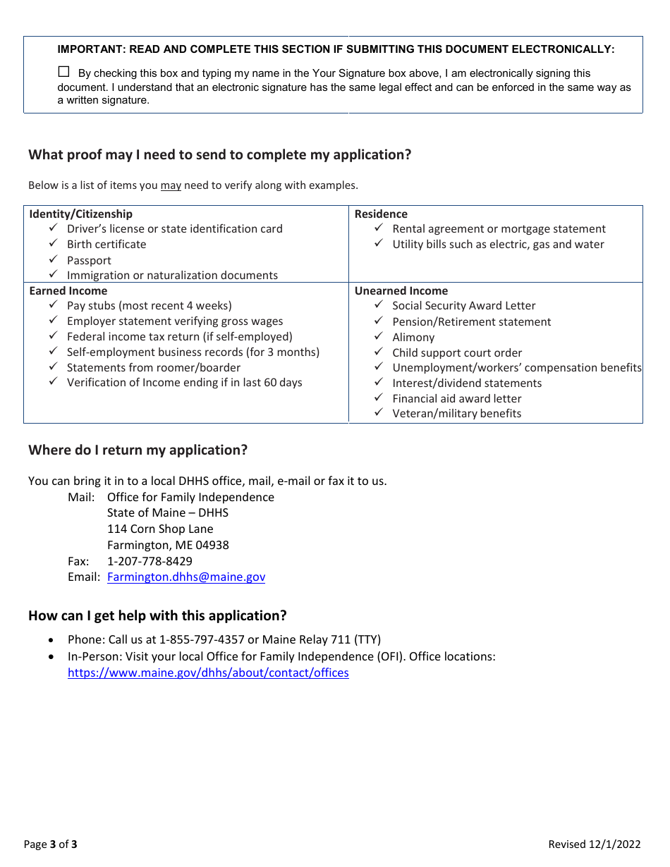 Transitional Transportation Application - Maine, Page 3