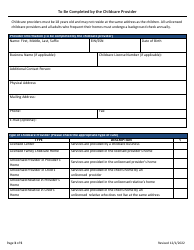 Transitional Child Care Application - Maine, Page 3
