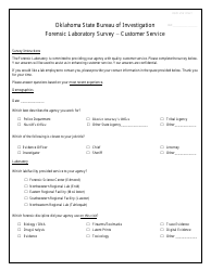 Forensic Laboratory Survey - Customer Service - Oklahoma, Page 2