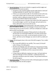 Form CBSP-30 Participant Enrollment Agreement - Jersey Assistance for Community Caregiving (Jacc) - New Jersey, Page 2