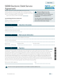 Form HCA20-0045 Sebb Electronic Debit Service Agreement - Washington