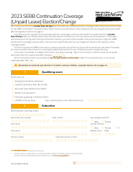 Document preview: Form HCA20-0059 Sebb Continuation Coverage (Unpaid Leave) Election/Change - Washington