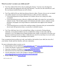 Arkansas Immunization College or University Exemption Application - Arkansas, Page 3