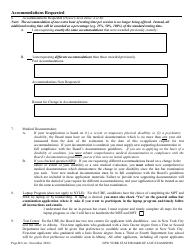 Re-application for Non-standard Test Accommodations (Nta) - New York, Page 2