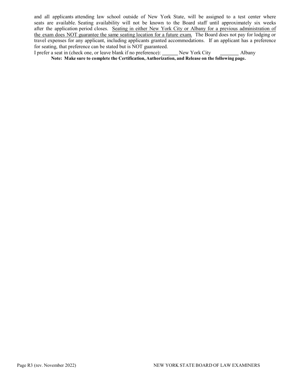 Re-application for Non-standard Test Accommodations (Nta) - New York, Page 3