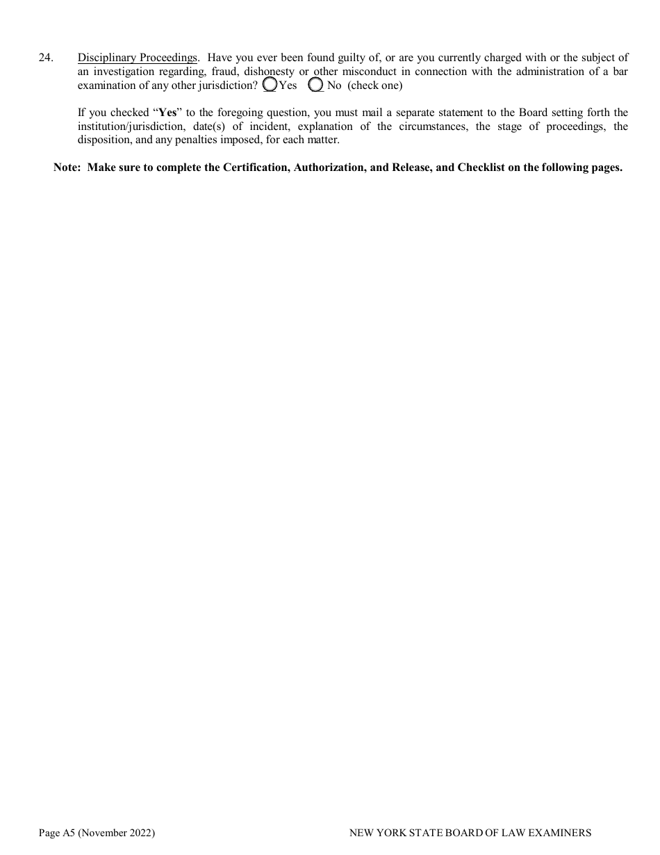 Application for Non-standard Test Accommodations (Nta) - New York, Page 5