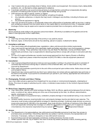 Form 125612 Event Application for Use of a Department-Owned or Managed Building, Grounds or Parking Area (Event Sponsored by a Private, Non-profit, or Public Entity) - Oregon, Page 3