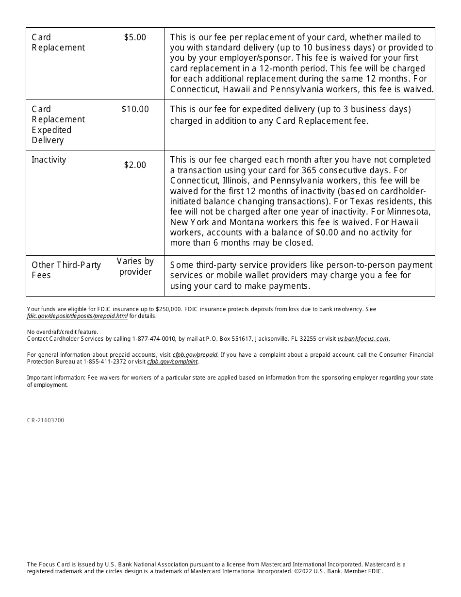 Form OSPS.99.19 Pay Card Authorization Form (Sign up or Cancel) - Oregon (English / Spanish), Page 4