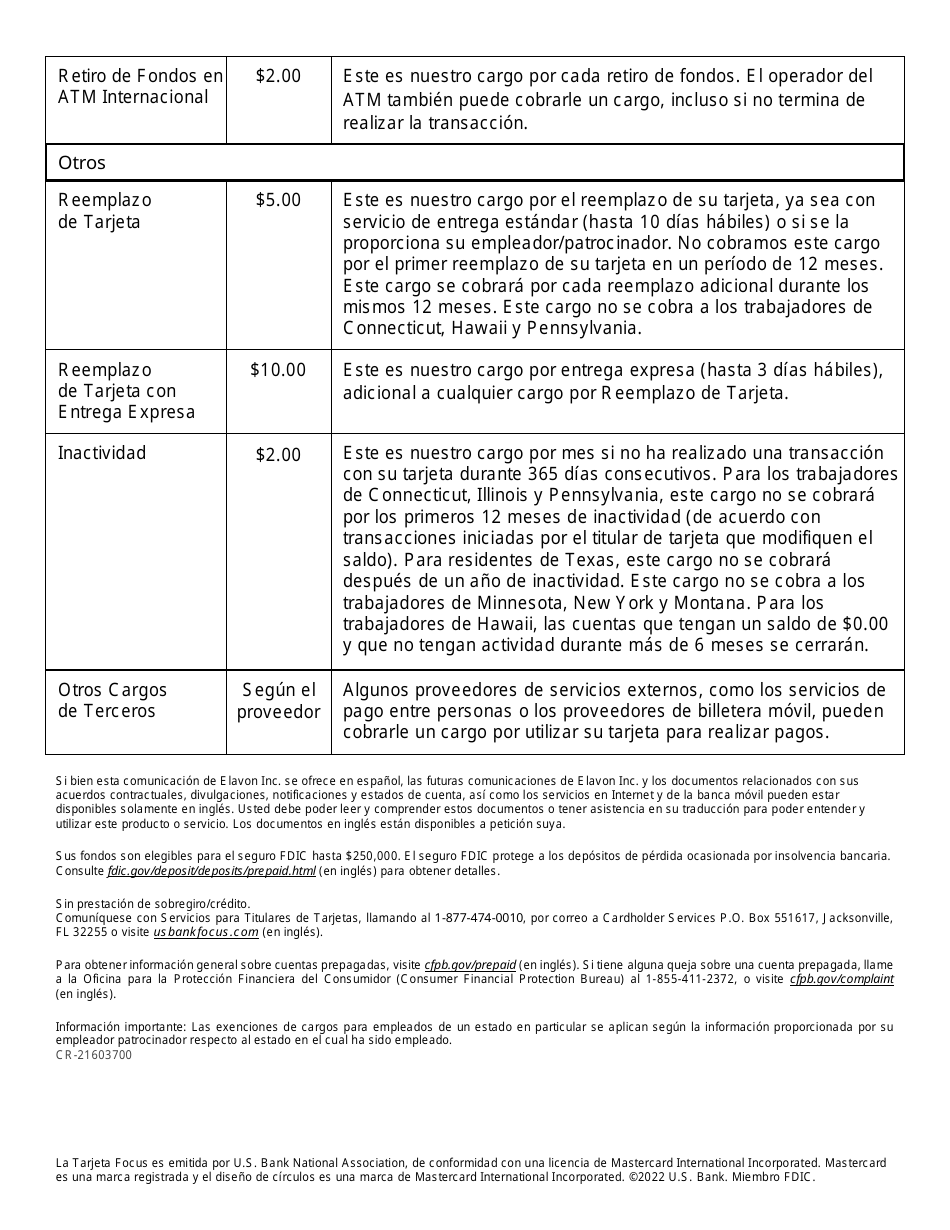 Form OSPS.99.19 Pay Card Authorization Form (Sign up or Cancel) - Oregon (English / Spanish), Page 7