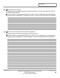 Form CH-120 Response to Request for Civil Harassment Restraining Orders - California, Page 3