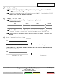 Form CH-120 Response to Request for Civil Harassment Restraining Orders - California, Page 4