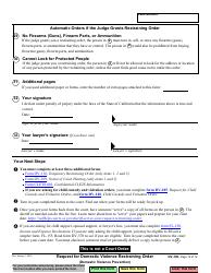 Form DV-100 Request for Domestic Violence Restraining Order - California, Page 12