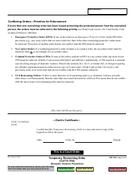 Form DV-110 Temporary Restraining Order (Clets-Tro) - California, Page 9