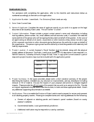 Application for Authorization to Use State Owned Lands - Nevada, Page 3