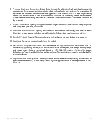 Application for Authorization to Use State Owned Lands - Nevada, Page 4