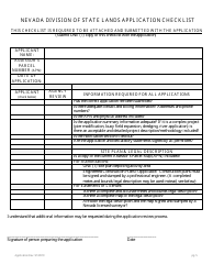 Application for Authorization to Use State Owned Lands - Nevada, Page 9