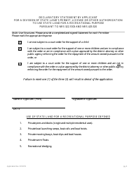 Application for Authorization to Use State-Owned Submerged Lands - Nevada, Page 9