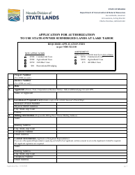 Application for Authorization to Use State-Owned Submerged Lands at Lake Tahoe - Nevada, Page 5