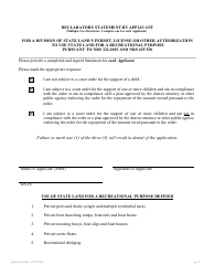 Application for Authorization to Use State-Owned Submerged Lands at Lake Tahoe - Nevada, Page 9