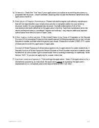 Application for Authorization to Use State-Owned Submerged Lands for Agriculture or Conservation - Nevada, Page 10