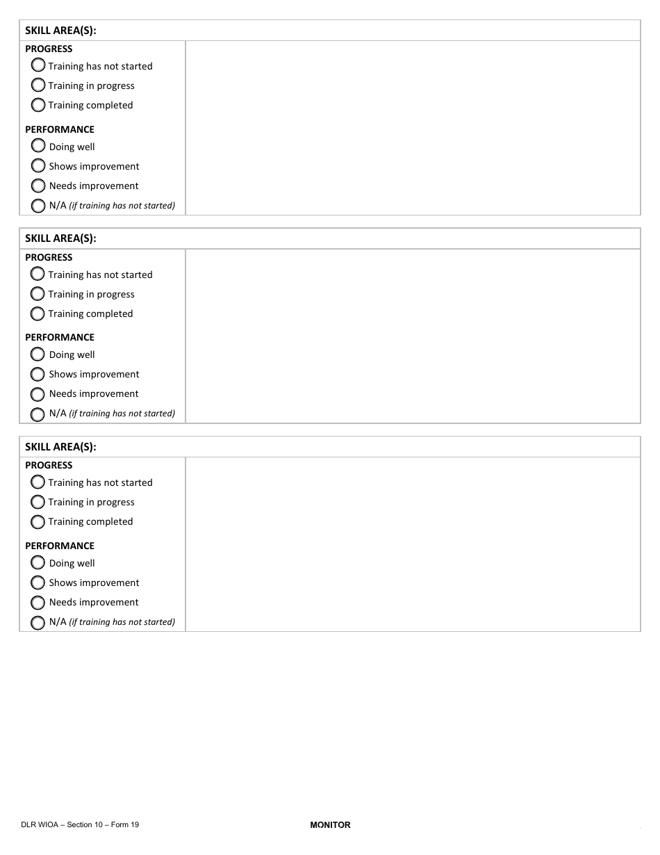 Form 19 Work-Based Training Plan Agreement - South Dakota, Page 4