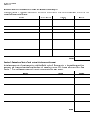 Form SFN59174 Grant Program Reimbursement Request - North Dakota, Page 2