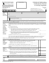 Document preview: Form W-4P (RS4531) Withholding Certificate for Pension or Annuity Payments - New York