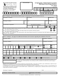 Document preview: Form RS5420 Employees' Retirement System Membership Application - New York