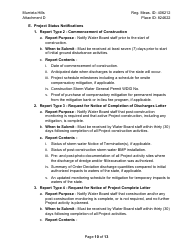 Attachment D Reporting and Notification Requirements - California, Page 10