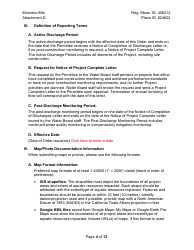 Attachment D Reporting and Notification Requirements - California, Page 4