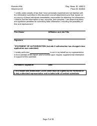Attachment D Reporting and Notification Requirements - California, Page 7