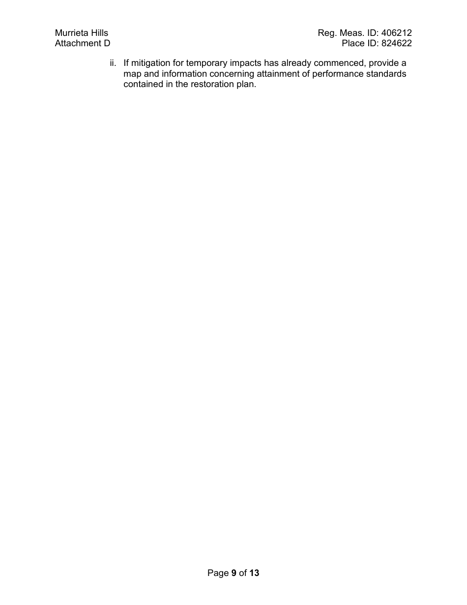 Attachment D Reporting and Notification Requirements - California, Page 9