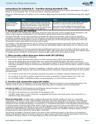 Instructions for Form REV85 0050 Estate and Transfer Tax Return - Washington, Page 19