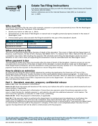Instructions for Form REV85 0050 Estate and Transfer Tax Return - Washington, Page 3