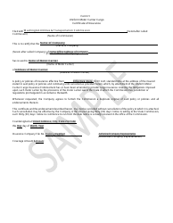Document preview: Form H Uniform Motor Carrier Cargo Certificate of Insurance - Sample - Washington