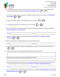 Hazardous Materials Supplemental Form - Washington, Page 2