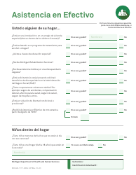 Formulario MDHHS-1171-SP Solicitud De Asistencia - Michigan (Spanish), Page 18