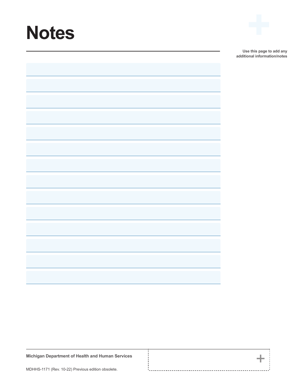 Form MDHHS-1171 Assistance Application - Michigan, Page 10