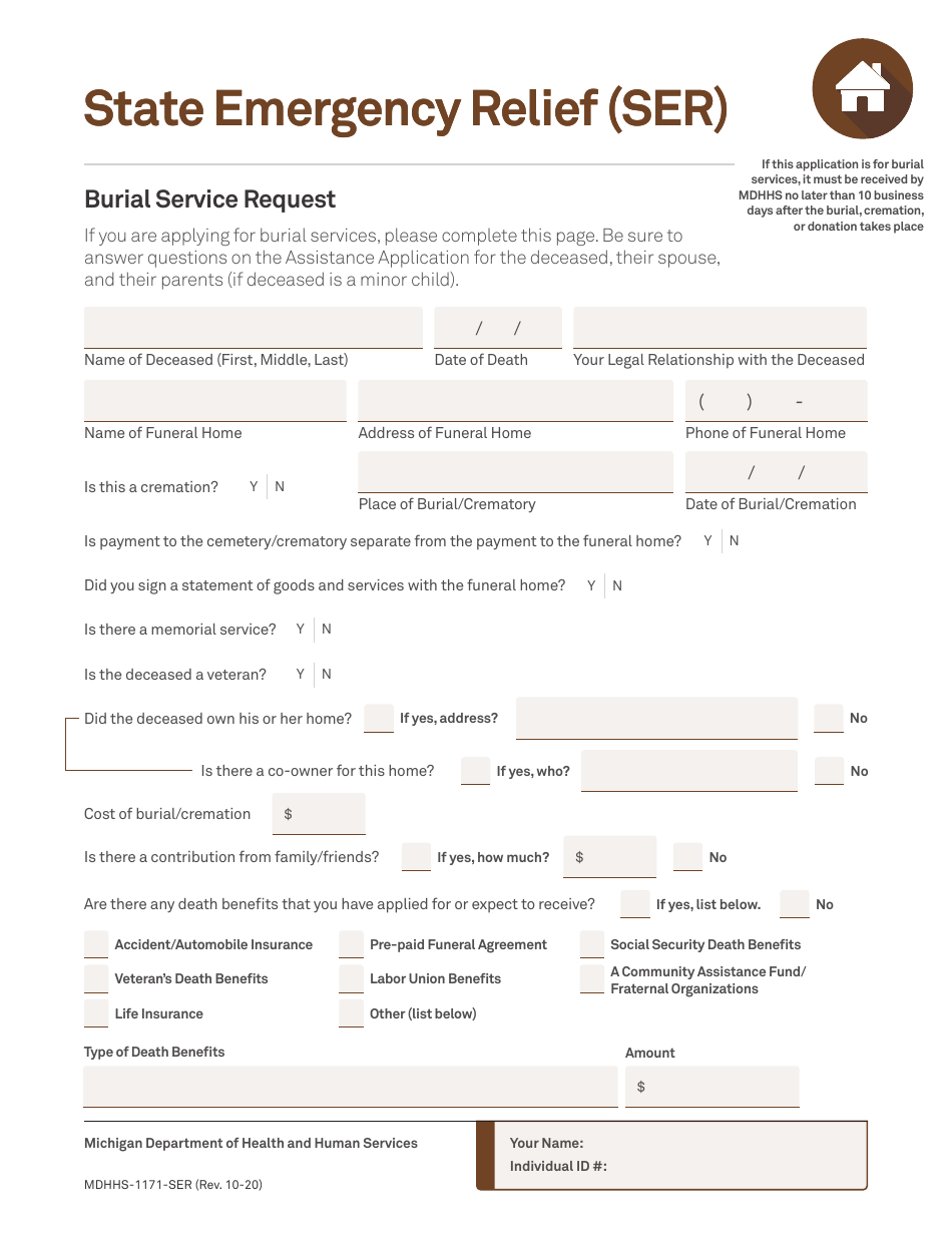 Form MDHHS-1171 Assistance Application - Michigan, Page 20