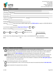 Auto Transportation Authority Application - Washington, Page 4