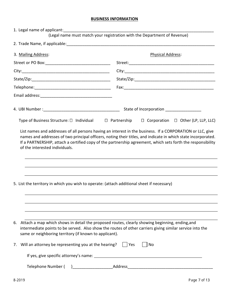 Washington Commercial Ferry Application - Fill Out, Sign Online and ...