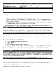 Form DCH-0847-CHGBX Application to Correct or Change a Michigan Birth Record - Michigan, Page 2