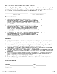Agency Renewal Form - Idaho, Page 2