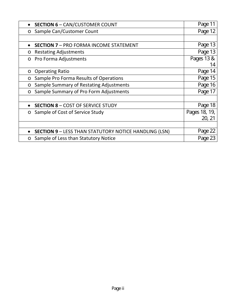 Instructions for Filing a New Solid Waste Tariff or Amend an Existing Tariff - Washington, Page 3