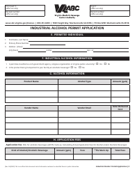 Industrial Alcohol Permit Application - Virginia, Page 2