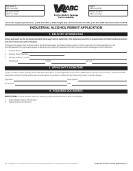 Industrial Alcohol Permit Application - Virginia, Page 3