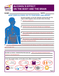 Document preview: Alcohol's Effect on the Body and the Brain - Answer Key - Virginia