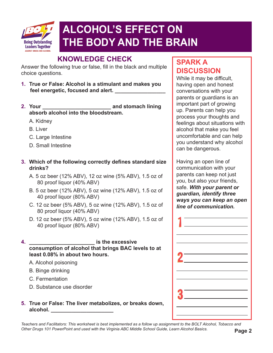 Alcohols Effect on the Body and the Brain - Virginia, Page 2