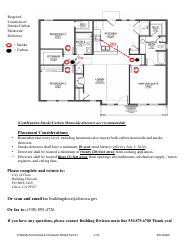 Form 04 Affidavit - Self Certification of Installation of Smoke/Carbon Monoxide Alarm(S) - City of Chico, California, Page 2