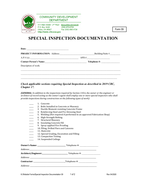 Form 09  Printable Pdf